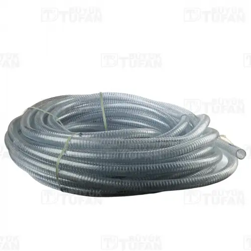 25 MM SPİRAL TELLİ ŞEFFAF HORTUM 1